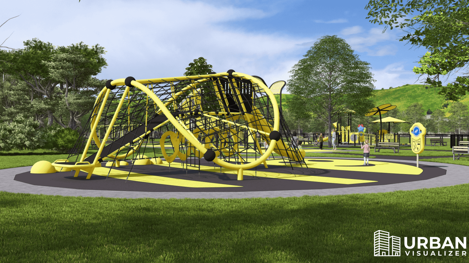 I will make 3D model and render of your park from your drawings
